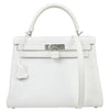 Hermes Kelly White Epsom with Palladium Hardware