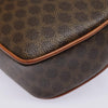 Celine Vintage Macadam Circle Logo Canvas and Leather