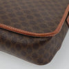 Celine Vintage Macadam Circle Logo Canvas and Leather