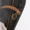 Christian Dior Vintage Honeycomb Canvas and Leather