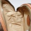 Celine Vintage Macadam Circle Logo Canvas and Leather