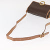 Celine Vintage Macadam Circle Logo Canvas and Leather