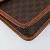 Celine Vintage Macadam Circle Logo Canvas and Leather
