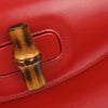 Gucci Vintage Convertible Bamboo Top Handle Leather