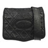 Chanel Vintage Logo Messenger Quilted Aged Calfskin