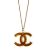 Chanel Vintage CC Pendent Plated Metal