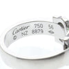 Cartier Vintage C de Cartier 18K White Gold with Diamonds