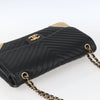Chanel Double Chevron Flap Quilted Leather