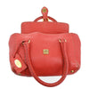 Fendi Selleria Linda Satchel Pebbled Leather