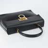 Salvatore Ferragamo Gancini Convertible Top Handle Leather