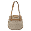 Christian Dior Vintage Honeycomb Canvas and Leather