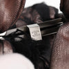 Chanel Drawstring Bucket Chevron Patchwork Canvas