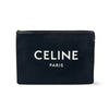 Celine Logo Zip Floral Jacquard with Leather