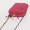 Christian Dior Lady Dior Phone Holder on Chain Cannage Quilt Lambskin