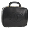 Chanel Vintage Timeless Zip Around Vanity Case Caviar