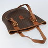 Celine Vintage Macadam Shopper Tote Canvas and Leather