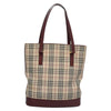 Burberry Nova Check Tote Canvas and Leather
