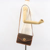Celine Vintage Macadam Circle Logo Canvas and Leather