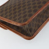 Celine Vintage Macadam Circle Logo Canvas and Leather