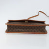 Celine Vintage Macadam Circle Logo Canvas and Leather