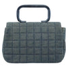 Chanel Chocolate Bar Mademoiselle Top Handle Quilted Denim