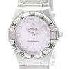 Omega Constellation My Choice Quartz Stainless Steel with Diamond Bezel and Mother of Pearl