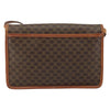 Celine Vintage Macadam Circle Logo Canvas and Leather