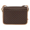 Celine Vintage Macadam Circle Logo Canvas and Leather