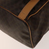 Celine Vintage Drawstring Flap Macadam Coated Canvas