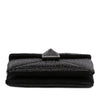 Secondhand Valentino Small Crystal Embellished Suede One Stud Clutch with Chain