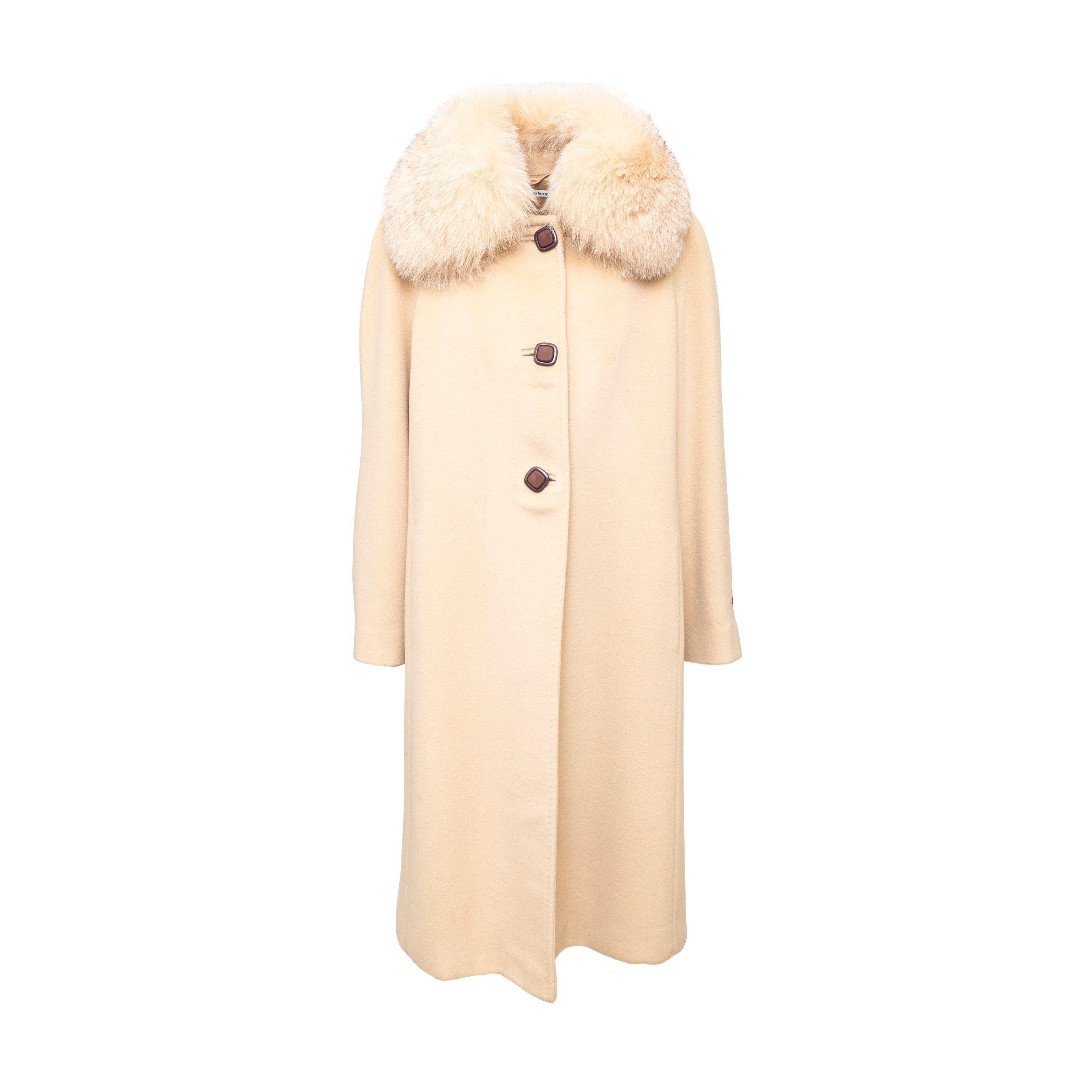 Delia Ferrari Wool and Fur Coat - '90s | Luxury Vintage | Her-Age