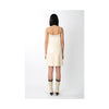 Roberto Cavalli cream leather sleveeless dress pre-owned