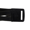 Gucci black leather multi lace belt pre-owned