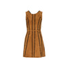 Maje caramel suede mini dress. Sleeveless style pre-owned