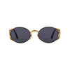 Fendi FS240 black and gold circle sunglasses pre-owned