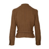 Secondhand Chanel Brown Tweed Belted Jacket