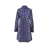 Blumarine purple printed double breasted coat pre-owned