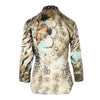 Secondhand Roberto Cavalli Feather Printed Silk Blouse