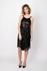 Gianfranco Ferré Black Beaded Cocktail Dress - '90s Gianfranco Ferre