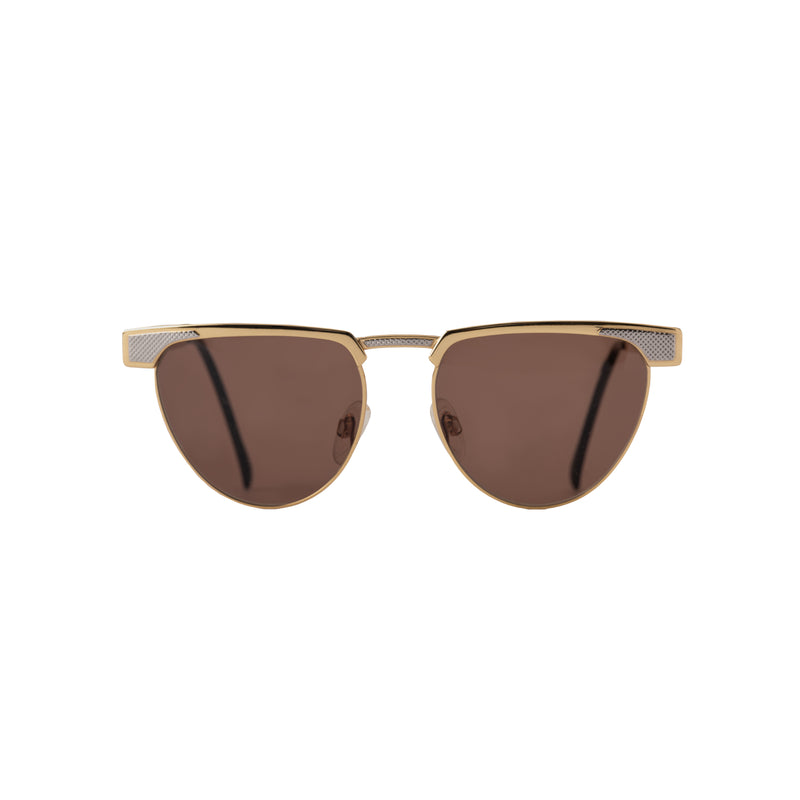 Gianfranco Ferré 87/S gold geometric sunglasses pre-owned