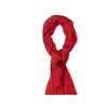 Collection Privée red fringed scarf, decorated with full coverage tubular crystals pre-owned