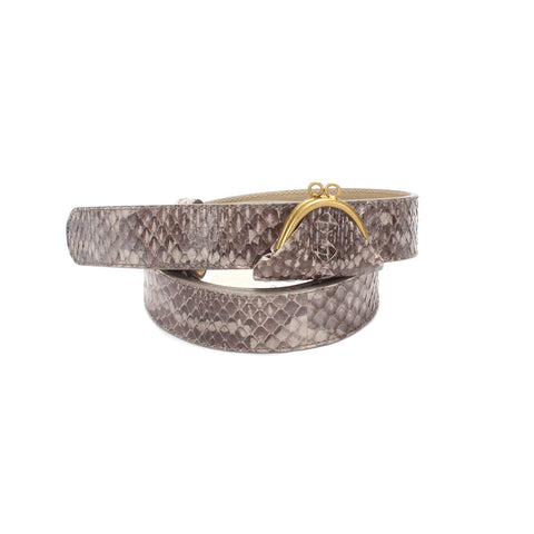 BOTTEGA VENETA ◆ Snake Belt Bottega Veneta Black Snake Belt Bottega Veneta