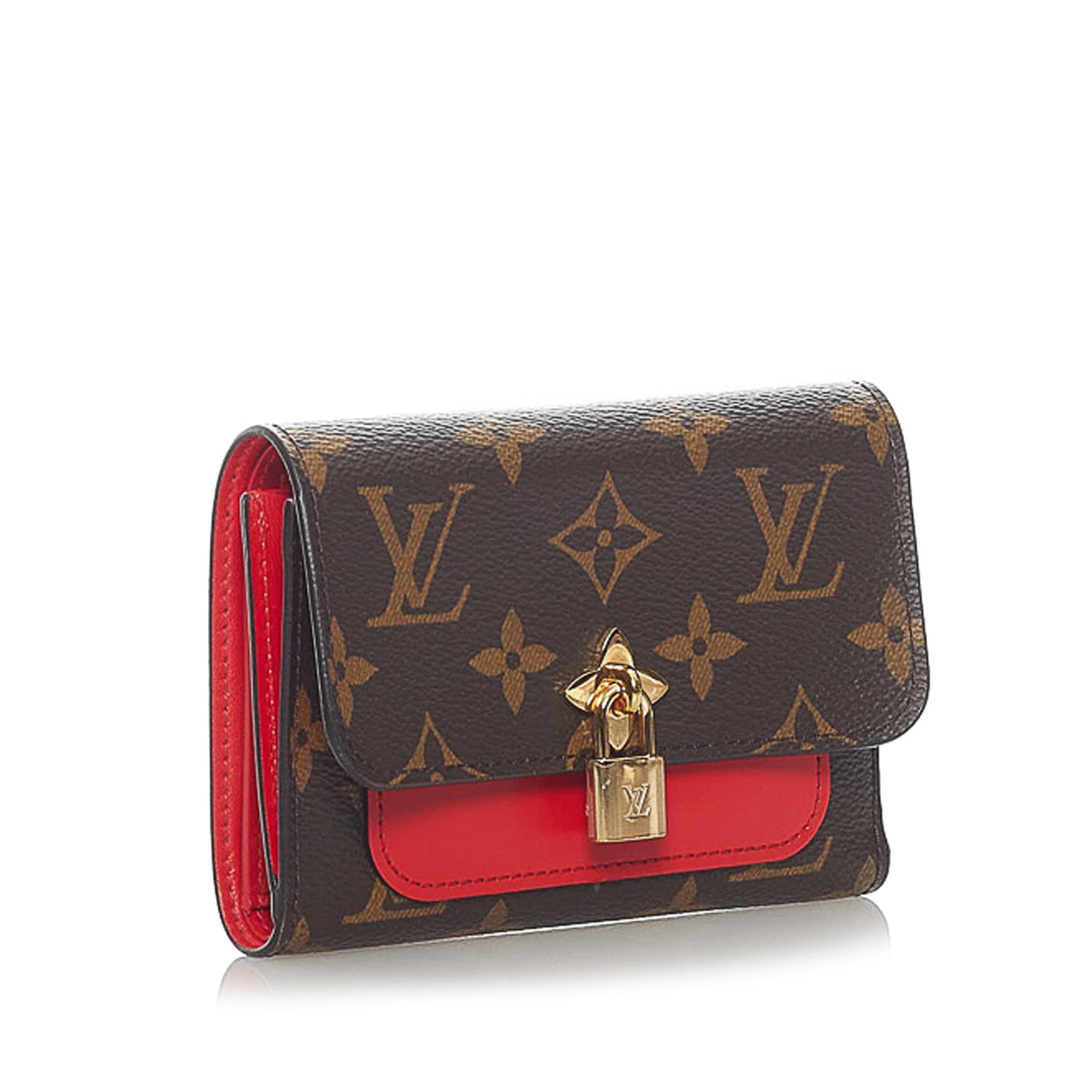 Louis Vuitton Monogram Flower Compact Wallet Brown ref.703703