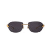 Cartier gold rimless frame Panthere sunglasses pre-owned