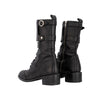 John Galliano black leather combat boot pre-owned