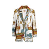 Hermès Musee blazer jacket multicolor silk NFT pre-owned