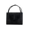 Valigeria Rossi black crocodile leather bag pre-owned