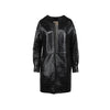 Yves Saint Laurent black embossed leather coat from the Edition 24 capsule collection from 2010, designed by Stefano Pilati pre-owned