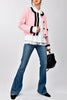 Secondhand Contrast Trim Pink Jacket - '90s