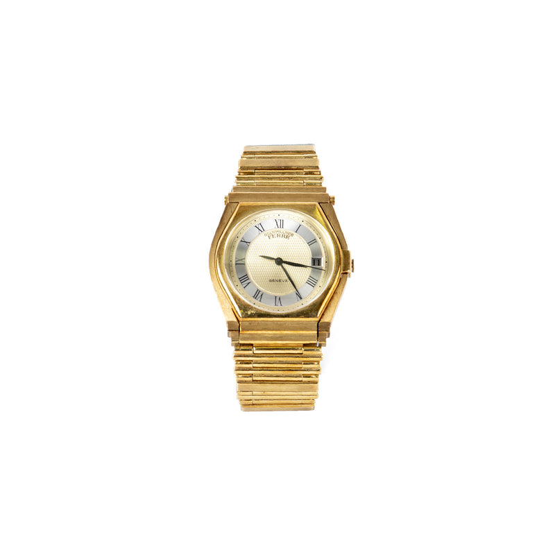 Gianfranco Ferrè gold folding face watch pre-owned